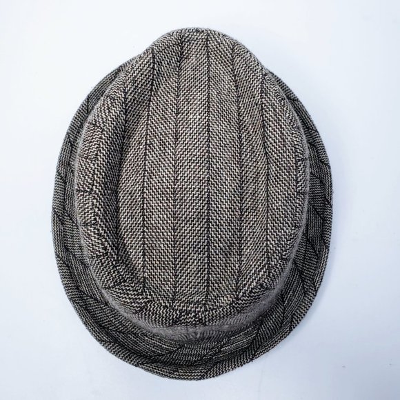 Something Special Thin Rim Striped Fedora Hat - Picture 6 of 10